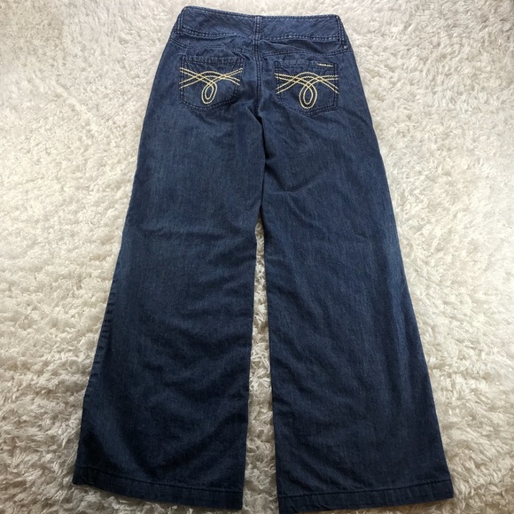 MICHAEL KORS- WIDE LEG DENIM TROUSERS - Picture 8 of 8